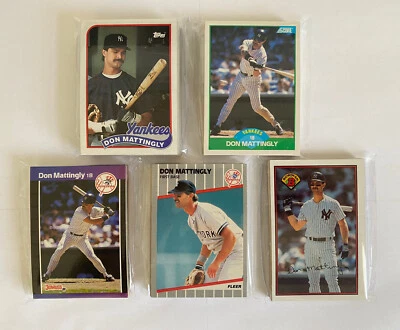 New York Yankees 1989 Topps, Score, Donruss, Fleer, Bowman base team sets-5 sets - Image 1 of 4