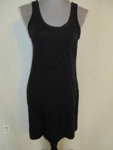 Lululemon Classic-Fit Cotton-Blend Scoop Dress in Black Size 10 - Picture 1 of 6