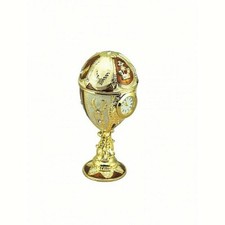 CARILLON PORTAGIOIE OROLOGIO UOVO h.14 in STILE FABERGES MELODIA per ELISA 23802