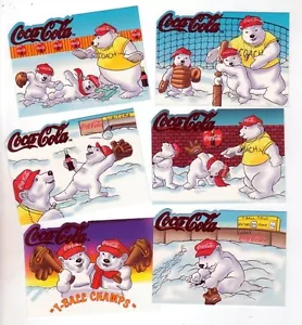 COCA COLA SAMMLUNG ~ EISBÄREN T-Ball Komplettset ~ KOSTENLOSER VERSAND - Bild 1 von 1