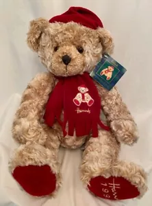 NWT HARRODS Year 1999 CHRISTMAS TEDDY BEAR - Large 18" Collectors MINT UK - Picture 1 of 5