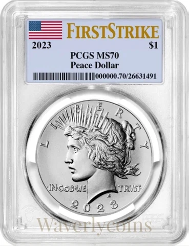 2023 Peace Dollar PCGS MS70 First Strike - Presale Cover