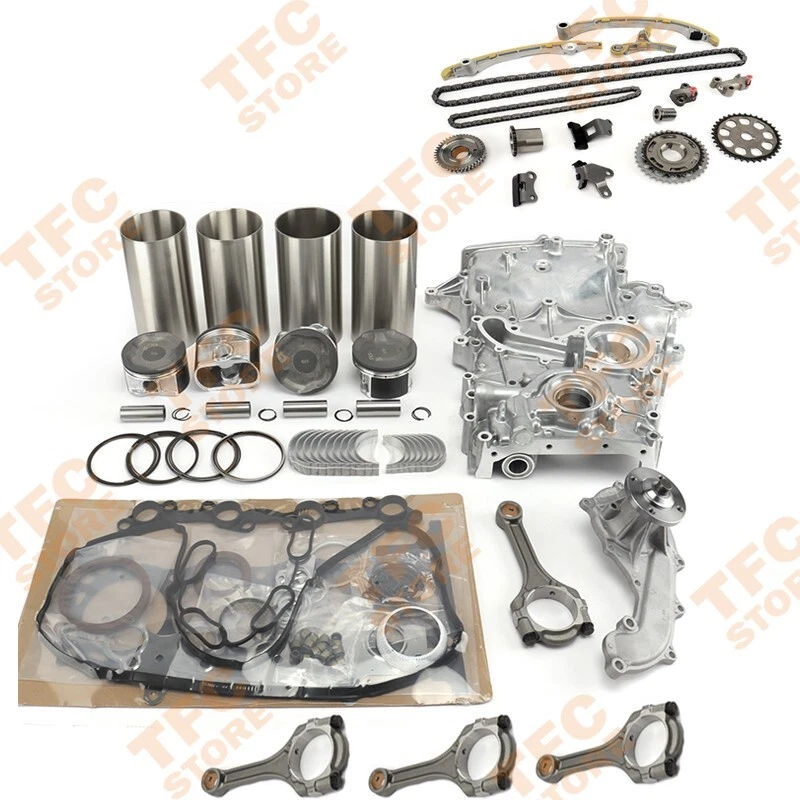 2TR Overhaul Rebuild Kit For Toyota 2TR-FE 2.7L Engine Piston Kit Con Rod Chain - Image 1 of 1