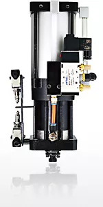 Cilindro pistón amplificador de aire neumático Hao Cheng con solenoide 4500 kg carrera 15 mm - Imagen 1 de 2