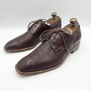 Zapatos Derby Moreschi UK 5.5 EU 38.5 Cuero Marrón HECHOS EN ITALIA - Imagen 1 de 12