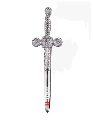 "Alfiler escocés de 4"" de largo con diseño de gaita Highland para hombre" Foto 1 de 3