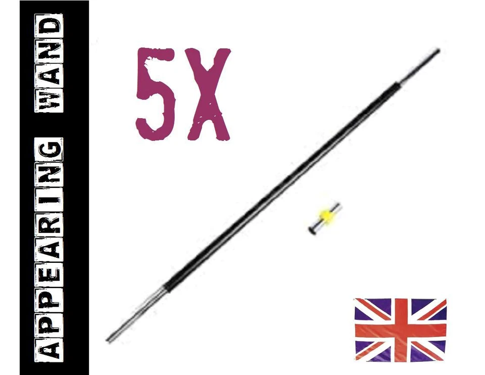 Appearing Wand cane 20" X5 pop up magic trick - easy to do - Image 1 of 1