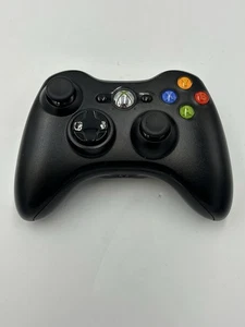 Microsoft Xbox 360 Wireless Official Black Controller Pad - Tested & Working - Picture 1 of 10