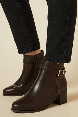 Good For The Sole Brown Ankle Boots Womens Daywear Boots