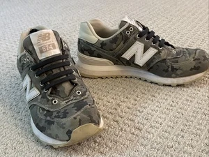 New Balance Womens 574 WL574MWB Camo Running Shoes Sneakers Size 7.5 B - Picture 1 of 10