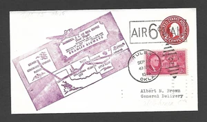 U.S. 1945 CAM 33 FIRST FLIGHT COVER TULSA, OKLAHOMA, AAMC # 33W66 - Picture 1 of 2