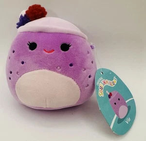 Squishmallows Kellytoy 5 Zoll Vie the Berry Smoothie Frühstück Essen Plüsch 2023 Neu mit Etikett - Bild 1 von 10