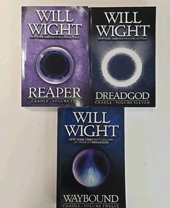 Lot of 3 Will Wight Cradle Series Books 10 11 12 Trade PB Reaper Dread Waybound - Picture 1 of 6
