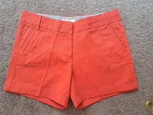 J Crew 100% Cotton "Broken In" Chino Shorts Women 8 32" Waist x 5" Ins x 9.5" Ri - Picture 1 of 10