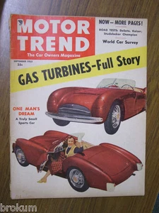MOTOR TREND SEPTEMBER 1953 GAS TURBINES - FULL STORY - Imagen 1 de 3