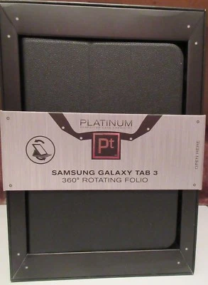 Platinum Rotating Folio Case for Samsung Galaxy Tab 3, 7.0 PT-SG37R2B Black  - Image 1 of 4