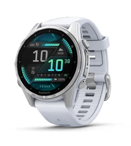 Garmin Fenix 8 Plateado/Blanco, AMOLED 43mm con 2 años de garantía. (No zafiro) - Imagen 1 de 2