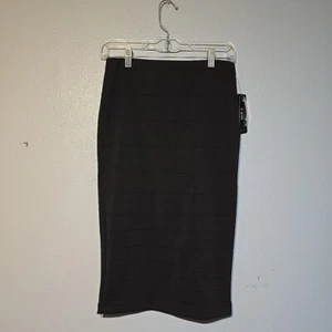 A Byer Skirt Medium Black Knee Length Unlined Pull On New With Tags - Picture 1 of 8