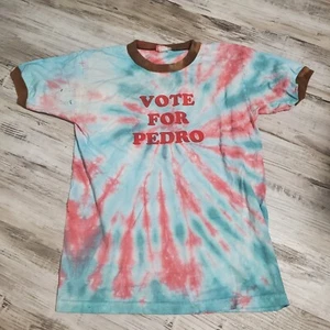 Vintage Napoleon Dynamite 2005 Vote For Pedro T-Shirt Medium Tye Dye Movie VTG - Picture 1 of 4
