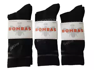 Lot of 3 Pair Bombas Unisex Men Women Socks Size M Black Gray Bee Make Me Offer - Picture 1 of 2