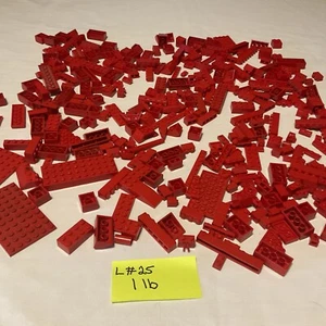 Lotto di pezzi, archi e parti varie specialità rosse vintage Lego 1 libbra - Foto 1 di 6