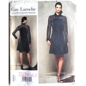 Vogue Sewing Pattern, Shirt-Dress w Cuffed Sleeves by Laroche, B36 to B44 1577 G - Picture 1 of 6