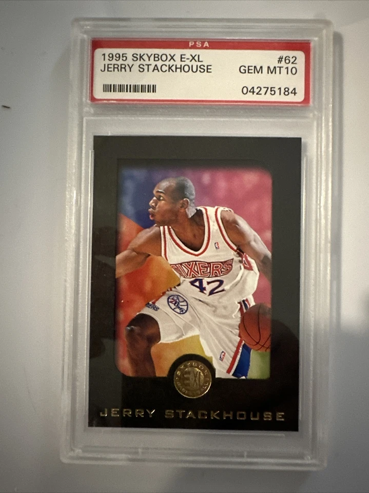 2005 Skybox E-XL Jerry Stackhouse #62 RC PSA 10 Gem Mint Sixers 76’ers - Image 1 of 3