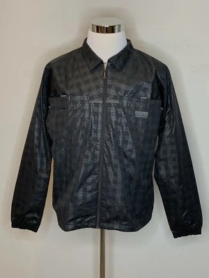 Chaqueta Adidas Originales Para Hombre Cremallera Completa A Cuadros Ligera Negra Talla S Nueva Con Etiquetas Foto 1 de 4