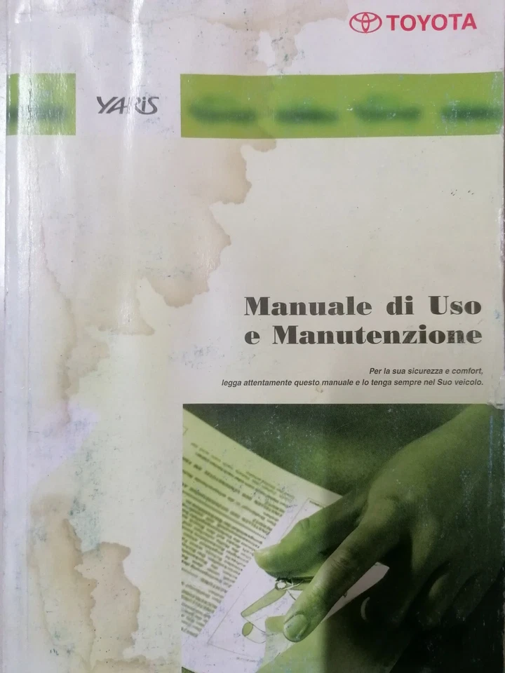 Toyota Yaris 1999 libretto istruzioni manuale uso e manutenzione - Immagine 1 di 1