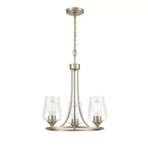 Ashford 3-Licht 18 Zoll Moderner fest verdrahteter Kronleuchter aus Gold - Bild 1 von 4