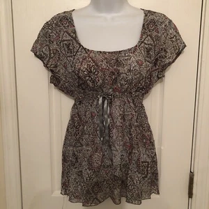 Mimi Maternity Women's  100% Silk Blouse Size Small - Picture 1 of 8