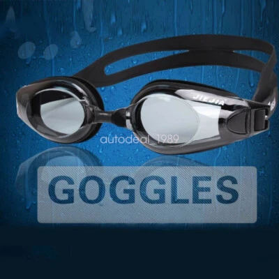 Myopia Nearsighted Shortsighted Swimming Goggles Clear Vision Anti Fog Anti UV - Image 1 of 4