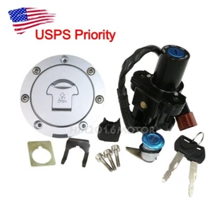 Ignition Switch Gas Cap Cover Seat Lock Set For Honda CBR600RR 10-14 07 08 US - Imagen 1 de 6