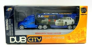 JADA TOYS DUB CITY BALLER HAULERS BLUE CHROME KENWORTH T2000 HAULER SEMI NIB - Picture 1 of 10