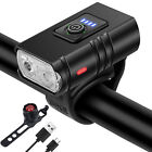 USB Rechargeable LED Bicycle Headlight Bike Head Light Cycling Front Rear Lamp