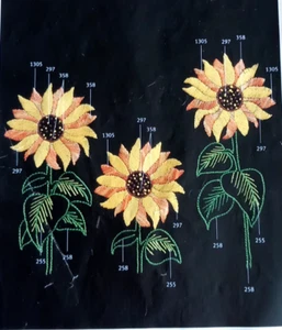 Rico Design Sonnenblumen Baumwolltasche Stickerei - Bild 1 von 2