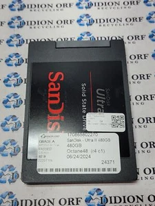 SANDISK ULTRA II 480GB 2.5" SATA SSD SDSSDHII-480G, Grade A, SKU 10525 - Afbeelding 1 van 2