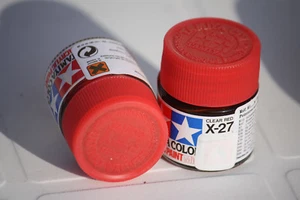 Tamiya Peinture Pot 10ml X27  Clear Red - Imagen 1 de 1