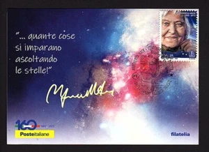 Italia 2022 : Margherita Hack - Cartolina Poste Italiane , annullo Trieste - Imagen 1 de 1