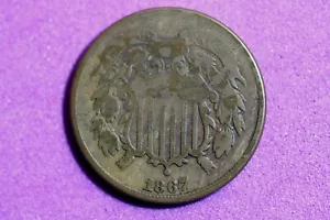ESTATE FIND 1867 Two Cent Piece #M3991 - Picture 1 of 2