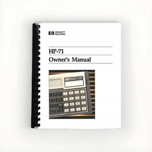 Manual for Hewlett Packard HP 71b Calculator - Picture 1 of 1