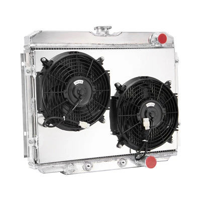 3-Rows Radiator Shroud Fan for 1967-1970 ford Mustang Mercury Cougar V8 Foto 1 de 4