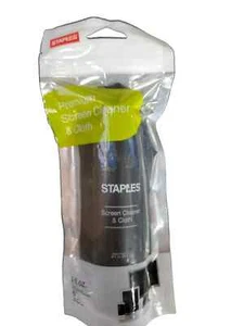 (NUOVO) Staples Premium Pulitore Schermo e Panno (2 oz) Portatile SPEDIZIONE GRATUITA VELOCE negli Stati Uniti - Foto 1 di 1