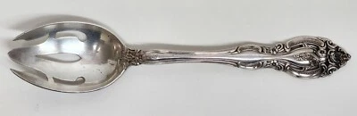 Gorham La Scala Cuchara para servir ranurada de plata de ley 8 3/4" Foto 1 de 4