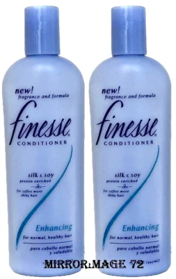 2* Finesse Silk &Soy Protein Enriched Conditioner Enhancing Normal Hair 15 0z. - Image 1 of 2