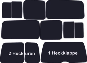 Tönungsfolie passgenau + 3D-geformt für VW Caddy Maxi IV - Bild 1 von 1