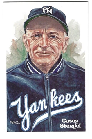 1981 Perez Steele Hall of Fame Postcard #103 Casey Stengel 02501/10000 Cover