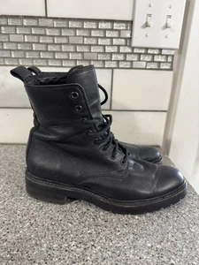 Frye Veronica Women's Leather Combat Boots Black Size 8.5 B - Picture 1 of 6