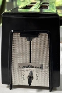 Vintage MCM DURACREST Toaster Oven Chrome Plastic Mid Century Modern Appliance - Picture 1 of 11