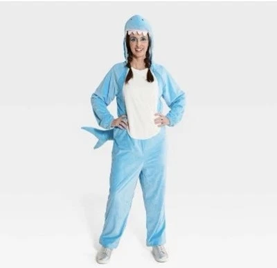 Disfraz de tiburón suave adulto talla M Foto 1 de 4